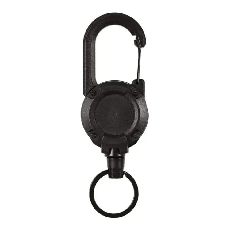 Flexible Climbing Backpack Buckle Retractable Pull Badges Reel Sports Keychain, Flexible