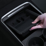 For Tesla Model 3 / Y Center Armrest Storage Box Car Modification Accessories Central Storage Box