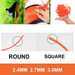 3LB Line Shaft Grass Rope Nylon Cutting Grass Rope, 3.0mm Square
