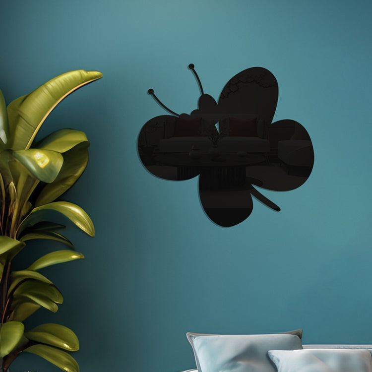 Acrylic Butterfly Stereo Wall Stickers Bedroom Living Room Background Wall Decoration Soft Mirror, Butterfly