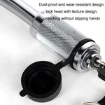 Car Latch Lock Trailer Tow Hook Anti-theft Padlock, Bending Silver, Direct Pipe Silver, Straight Pipe Black