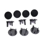 UK 3-Hole Baby Socket Protection Cover, Round Black, Round Transparent, Pear Shaped White