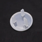 UK 3-Hole Baby Socket Protection Cover, Round Black, Round Transparent, Pear Shaped White