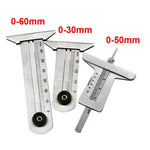 Stainless Steel Tire Tread Vernier Depth Gauge, 0-30mm, 0-50mm, 0-60mm
