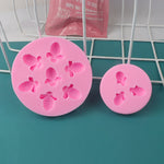 Little Bee Silicone Mold Fondant Chocolate Cake Mold, Mk-3171 Pink, Mk-3171 Light Gray, Mk-3172 Pink, Mk-3172 Light Gray