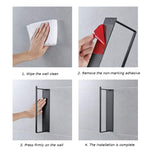 Wall Mounted Metal Clothes Hanger Storage Rack Multifunctional Shelf for Closet
