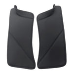 For Tesla Model Y Rear Door Built-In Sill Strip Rear Seats Anti-Kick Leather Protective Pad, Black, Carbon Fiber, TPE