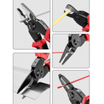 5 In 1  Combination Interchangeable Head Pliers Kit General Repair Screwdriver Pliers, Red Black, White Brown