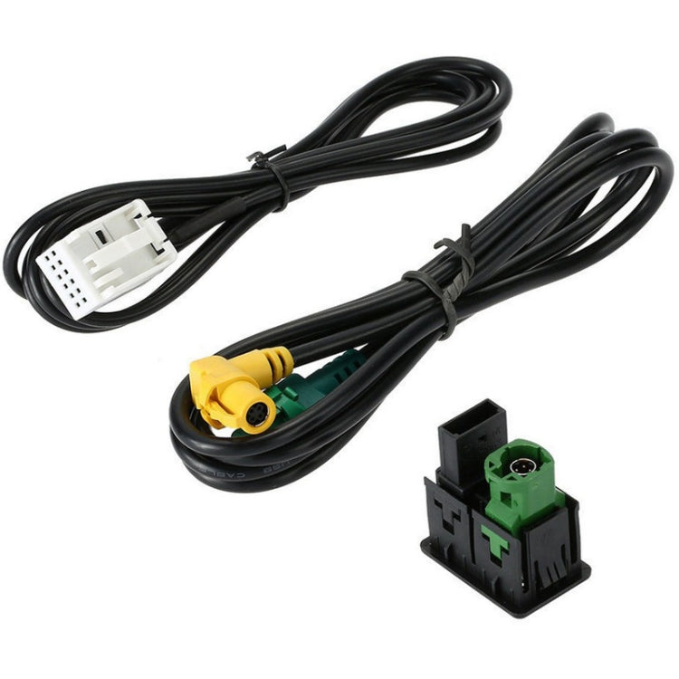 For Magotan New Touran Modified VW CD Player RCD510/310+/300+USB Switch Base+Wiring Harness, For Magotan New Touran