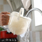 Home Kitchen Rice Washing Sieve Rice Washer Convection Plastic Rice Panner