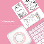 C15 Mini Student Bluetooth Inkless Photo Label Thermal Printer, Green+5 Paper, Pink+5 Paper, Green+5 Stickers, Pink+5 Stickers, Green+10 Paper, Pink+10 Paper, Green+5 Stickers+5 Paper, Pink+5 Stickers+5 Paper, Green+5 Stickers+5 Paper+3 Color Paper    ...