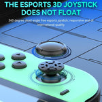 JOY-02 Gaming Left And Right Handle With RGB Lights Body Feel Bluetooth Gamepad For Switch / Switch OLED / Switch Pro / Switch Lite / Switch Joycon, Black, Grey