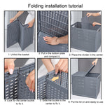 Foldable Dirty Clothes Basket Wall Mounted Bathroom Dirty Clothes Storage Frame Plastic Laundry Basket, Plus Large Gray, Plus Large Black, Extra Large Black, Extra Large White, Extra Large Gray