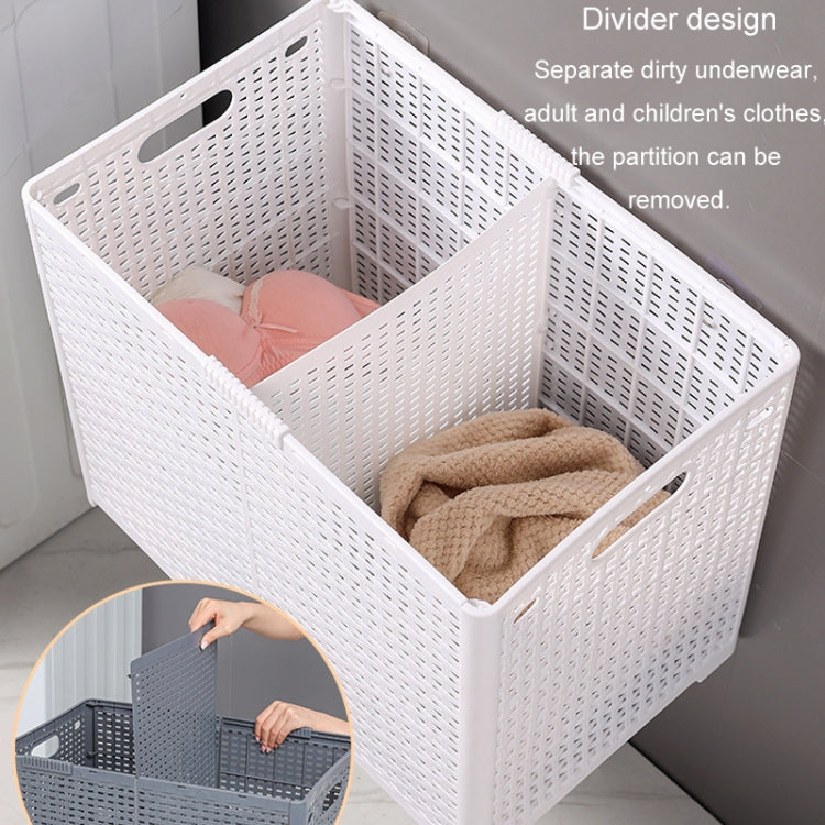 Foldable Dirty Clothes Basket Wall Mounted Bathroom Dirty Clothes Storage Frame Plastic Laundry Basket, Plus Large Gray, Plus Large Black, Extra Large Black, Extra Large White, Extra Large Gray