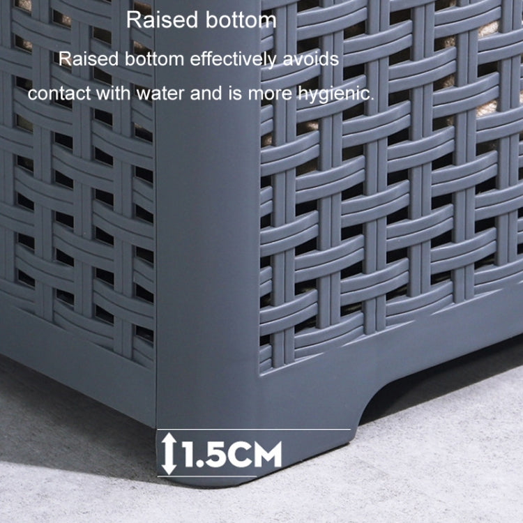 Foldable Dirty Clothes Basket Wall Mounted Bathroom Dirty Clothes Storage Frame Plastic Laundry Basket, Plus Large Gray, Plus Large Black, Extra Large Black, Extra Large White, Extra Large Gray