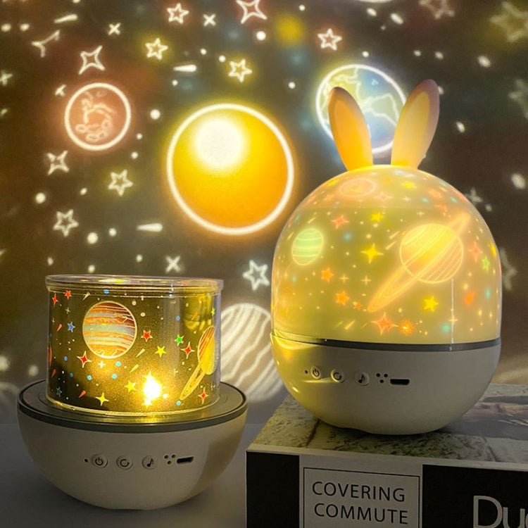 Rotatable Cartoon Atmosphere Projection Lamp Music Night Light, Plug-in Model, Music Box Remote Model, Bluetooth Remote Model