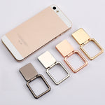 Magnetic 360 Degree Rotating Square Ring Buckle Mobile Phone Holder, Random Color Delivery