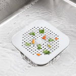 Floor Drain Pad With Suction Pad Kitchen Bathroom Anti Clogging Hair Strainer Sewer Floor Drain Plugs