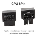 Motherboard CPU 8Pin Power Steering Connector Interface Steering Header 90 Degree Adaptor, Positive Bend A Type, Reverse Curve B Type