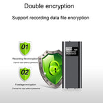 Q25 Intelligent Voice Recorder With Screen HD Noise Canceling Back Clip Voice Reporter, 4GB, 8GB, 16GB, 32GB