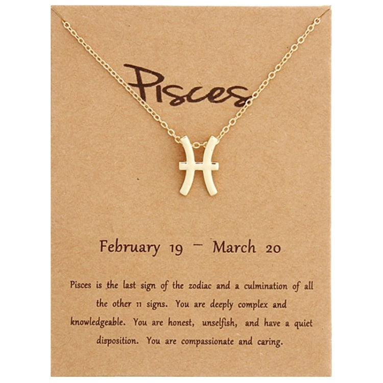 Zodiac Signs Necklace Electroplate Alloy Short Chain Jewelry, Aries Golden, Cancer Golden, Libra Golden, Virgo Golden, Leo Golden, Aquarius Golden, Pisces Golden, Taurus Golden, Capricorn Golden, Sagittarius Golden, Scorpio Golden, Gemini Golden       ...