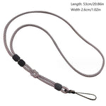 Dual-use Detachable Adjustment Mobile Phone Lanyard Anti-lost Wrist Rope, Light Brown, Black and Blue, Pink