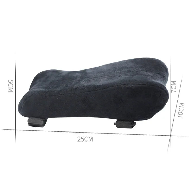 Curve Three-dimensional Support Memory Foam Office Chair Armrest Pad, Black, Gel Grid, Grid, Gray Grid, Gray