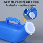 Household Mens Urinal 1200ml Plastic Potty With Lid And Smooth Mouth Urinal