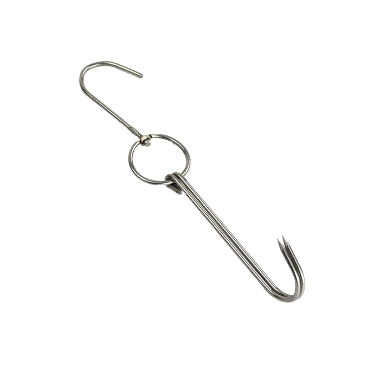 Stainless Steel Double Ring Duck Cooker Hanger Outdoor Barbecue Hanging Hook Stand, 3 Centi Small Ring 23cm, 3 Centi Small Wax Ring 24.5cm, 3 Centi Large Wax Ring 33cm, 3 Centi Medium Wax Ring 29cm, 4 Centi  Steel Thick Short 24cm                      ...