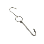 Stainless Steel Double Ring Duck Cooker Hanger Outdoor Barbecue Hanging Hook Stand, 3 Centi Small Ring 23cm, 3 Centi Small Wax Ring 24.5cm, 3 Centi Large Wax Ring 33cm, 3 Centi Medium Wax Ring 29cm, 4 Centi  Steel Thick Short 24cm                      ...