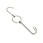 Stainless Steel Double Ring Duck Cooker Hanger Outdoor Barbecue Hanging Hook Stand, 3 Centi Small Ring 23cm, 3 Centi Small Wax Ring 24.5cm, 3 Centi Large Wax Ring 33cm, 3 Centi Medium Wax Ring 29cm, 4 Centi  Steel Thick Short 24cm                      ...