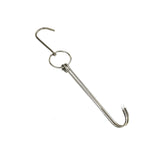 Stainless Steel Double Ring Duck Cooker Hanger Outdoor Barbecue Hanging Hook Stand, 3 Centi Small Ring 23cm, 3 Centi Small Wax Ring 24.5cm, 3 Centi Large Wax Ring 33cm, 3 Centi Medium Wax Ring 29cm, 4 Centi  Steel Thick Short 24cm                      ...