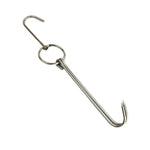 Stainless Steel Double Ring Duck Cooker Hanger Outdoor Barbecue Hanging Hook Stand, 3 Centi Small Ring 23cm, 3 Centi Small Wax Ring 24.5cm, 3 Centi Large Wax Ring 33cm, 3 Centi Medium Wax Ring 29cm, 4 Centi  Steel Thick Short 24cm                      ...