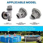 For Intex Pool Plunger Valves O-Ring Rubber 25076RP Washer Ring Kit, 6pcs /Set, 2pcs 10745, 2pcs 10262, 2pcs 10255