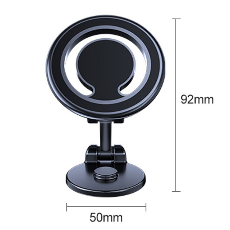 Magnetic Folding Car Phone Holder Rotatable Dashboard Stick-On Navigation Stand, D33