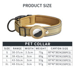 For AirTag 2nd Gen / AirTag 1st Gen Tracker Dog Collar Neoprene Lining Reflective Pet Collar, S, M, L, XL