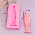Virgin Mary Fondant Silicone Cake Molds DIY Chocolate Clay Mold Pastry Baking Tool