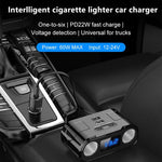One to Four Car Charger Multifunctional Adapter Expansion Port, C2