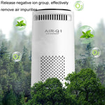 Car Negative Ion Air Purifier Odor Removal Aromatherapy, Black, White