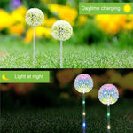 Dandelion Lawn Ground Plug Light Decoration Outdoor Solar LED Garden Lights, Single Head