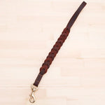 حبل سحب قصير من الجلد لسلسلة الكلاب، 1.8×50سم