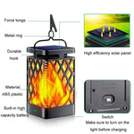 Skeleton Diamond Simulation Flame Lights Outdoor Solar LED Garden Light, 0.6W