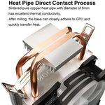 COOLMOON Frost Double Copper Tube CPU Fan Desktop PC Illuminated Silent AMD Air-Cooled Cooler, P2 Magic Moon Edition Single Fan, P22 Magic Moon Edition Double Fan, P2 Streamline Edition Single Fan, P22 Streamline Edition Double Fan