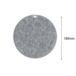 7 Inch Pet Licking Mat with Suction Cups Non-Slip Slow Feeding Mat for Dogs & Cats, Grey, Mint Color, Blue