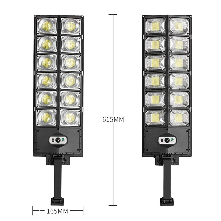 LED Strong Light Double Row Solar Garden Light Induction Street Lamps, E-SMARTER W789A-6, E-SMARTER W789B-6