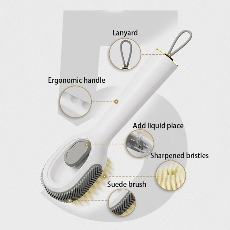 Multifunctional Liquid-filled Shoe Brush Household Cleaning Soft-bristled Laundry Brush