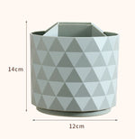 Desktop Rotating Pen Holder Large Capacity Stationery Storage Box Makeup Brush Storage Bucket