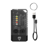 V10 Portable Keychain Light USB Rechargeable Bright Mini Flashlight