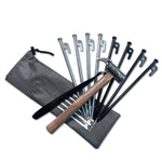 Ground Spike Storage Bag Outdoor Camping Accessories Portable Handheld Storage Bag, M 30cm, L 40cm
