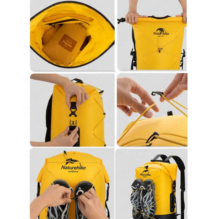 Naturehike Wet Dry IPX6 Waterproof Bag Outdoor Seaside Diving Swimming Rafting Equipment, 20L Khaki, 20L Yellow, 30L Khaki, 30L Yellow, 40L Khaki, 40L Yellow
